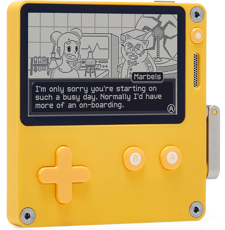 playdate turned.329b7351343f-Playdate : une console portable novatrice-Rabbits Games Playdate : une console portable novatrice-Autres-Console
