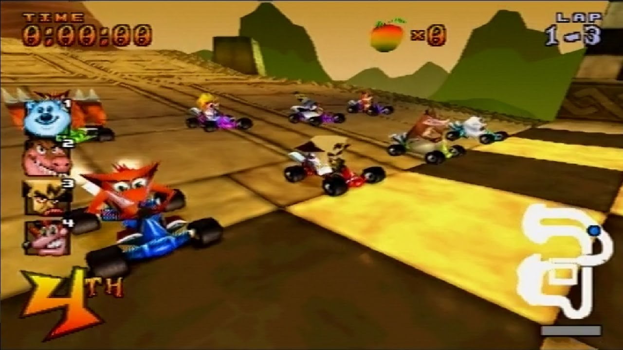 Crash Team Racing ps1 001-Crash Team Racing (CTR) sur Playstation-Rabbits Games Crash Team Racing (CTR) sur Playstation-PlayStation (PS1)-Actualité