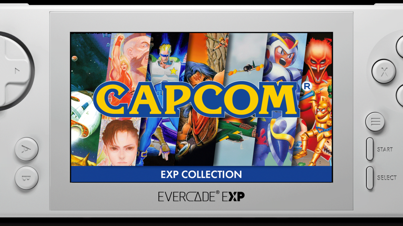 EXP capcom zoom button black-Evercade EXP, la portable rétro-Rabbits Games console portable rétro, expérience de jeu, jeux classiques, console portable, technologie moderne,