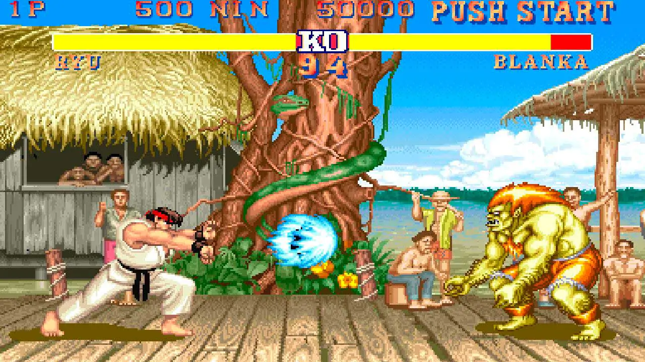 Street Fighter II 1991 capcom-Les Meilleurs Jeux Rétro: Un Voyage Dans le Temps du Gaming-Rabbits Games Jeux rétro, meilleurs jeux rétro, gaming nostalgique, histoire du gaming, consoles,