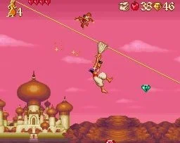 aladdin super nintendo 001-Aladdin sur Super Nintendo-Rabbits Games Aladdin sur Super Nintendo, jeu vidéo classique, animation Disney, Super Nintendo, plateforme,