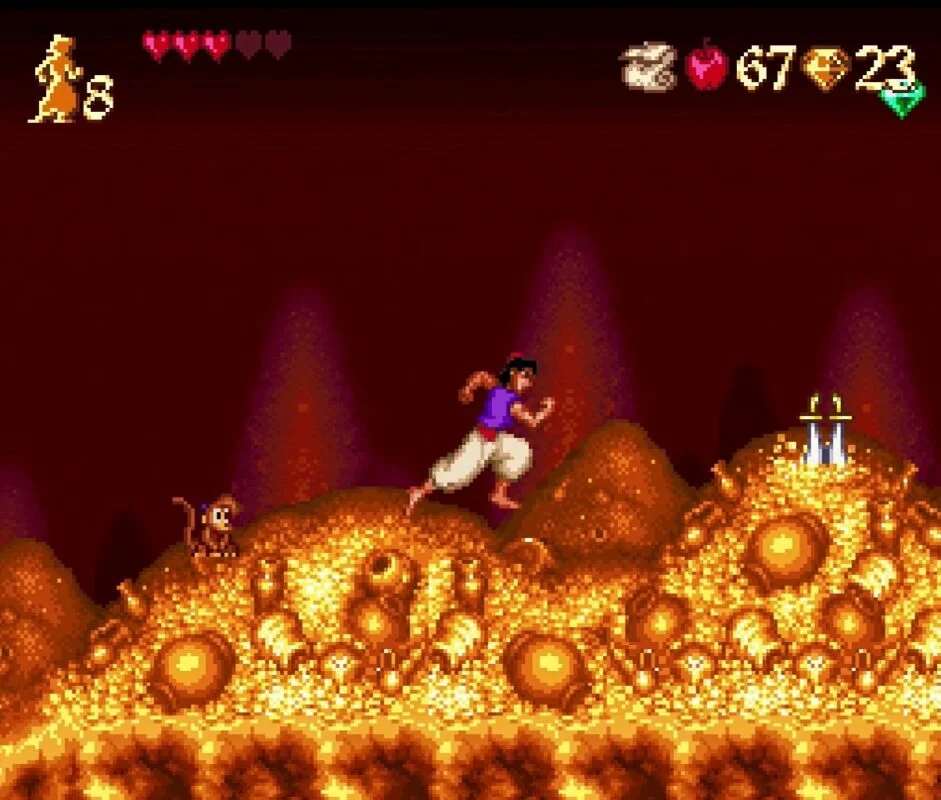 aladdin super nintendo 002-Aladdin sur Super Nintendo-Rabbits Games Aladdin sur Super Nintendo, jeu vidéo classique, animation Disney, Super Nintendo, plateforme,