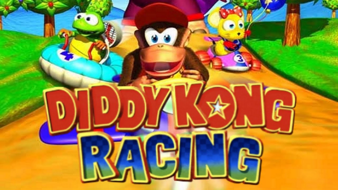 diddy kong racingn 64-Découvrez Diddy Kong Racing sur Nintendo 64-Rabbits Games Diddy Kong Racing sur Nintendo 64, jeu culte, jeux de course, graphismes superbes, Nintendo 64,