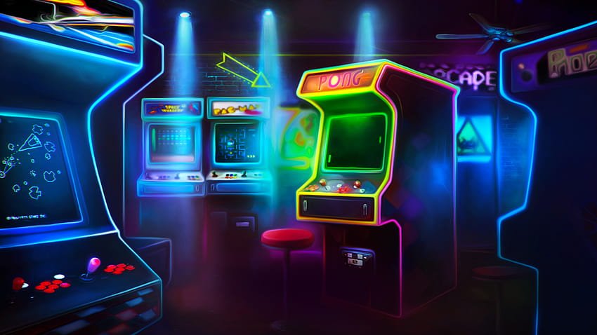 gaming neon widescreen for full resolution on kecbio in 2020 arcade machine-Le top 10 des bornes d'arcade-Rabbits Games bornes d'arcade, top 10, Mortal Kombat, bar-arcades, Street Fighter II,