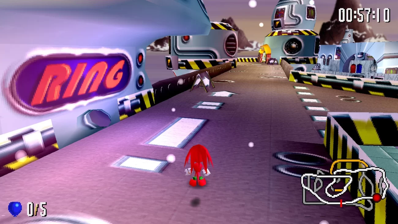 sega sonic r 001-Sonic R sur Sega Saturn-Rabbits Games Sonic R sur Sega Saturn, Sega Saturn, jeux de course, histoire de Sonic R, franchise Sonic,