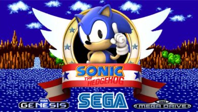 Sonic the Hedgehog sur la Sega Mega Drive 9 Sonic sur la Sega Mega Drive, jeux vidéo, Sonic est un personnage de jeu vidéo, années 90, Sonic the Hedgehog,