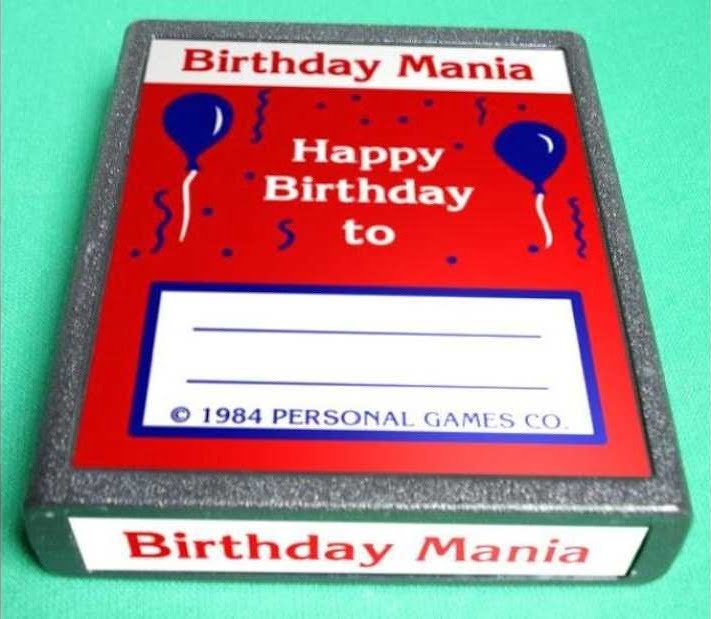 Atari 2600 Birthday Mania cartridge-Les jeux rétro les plus rares et leur histoire-Rabbits Games jeux rétro, histoire des jeux vidéo, collectionneurs, tirages limités, éditions spéciales, rabbits games,