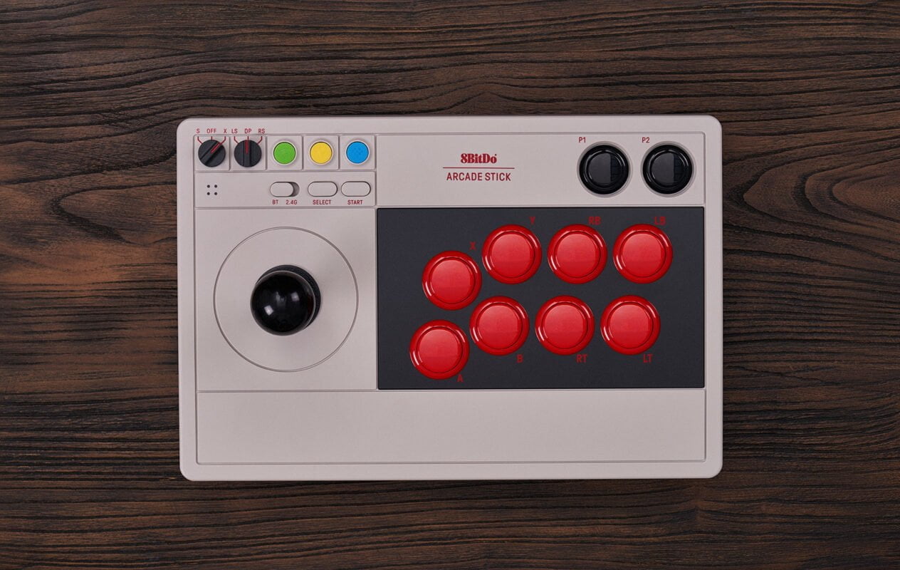 arcade 02-8BitDo Arcade Stick: Un contrôleur rétro pour les amateurs de jeux-Rabbits Games retrogaming, 8BitDo, Arcade Stick,