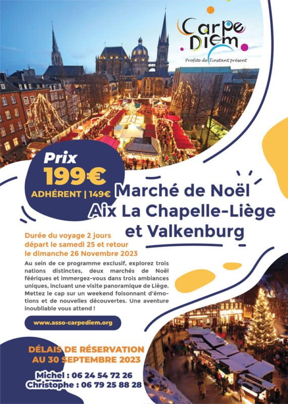 Marché de Noël à Aix-la-Chapelle, Liège et Valkenburg Marché de Noël,