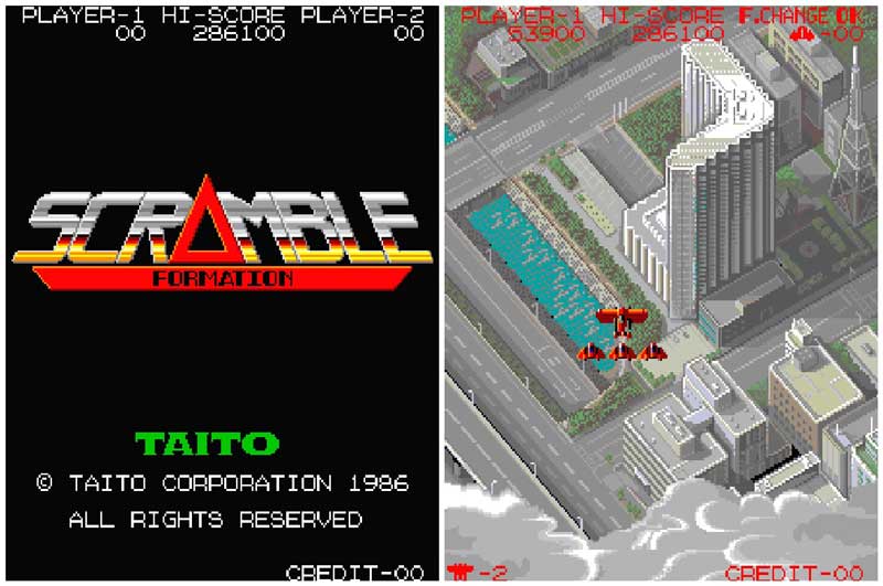 Retour de Scramble Formation: Classique de Taito sur Switch/PS4 Retour de Scramble Formation: Classique de Taito sur Switch/PS4, Scramble Formation, Taito, Nintendo Switch, Playstation, Rétrogaming