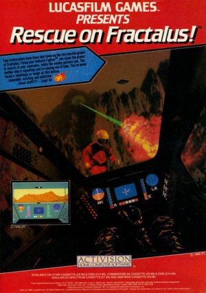 Rescue on Fractalus! sur Atari 800 : Un Classique Révolutionnaire Rescue on Fractalus! sur Atari 800 : Un Classique Révolutionnaire