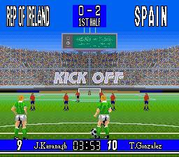 Plongée dans le Monde de 90 Minutes European Prime Goal sur SNES Plongée dans le Monde de 90 Minutes European Prime Goal sur SNES