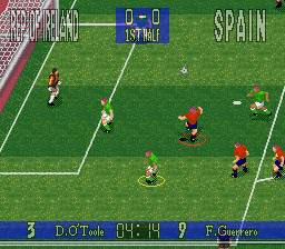 Plongée dans le Monde de 90 Minutes European Prime Goal sur SNES Plongée dans le Monde de 90 Minutes European Prime Goal sur SNES