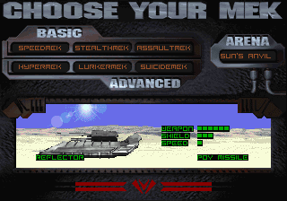 T-Mek sur Sega 32X : Plongée dans un univers de combat futuriste T-Mek sur Sega 32X : Plongée dans un univers de combat futuriste