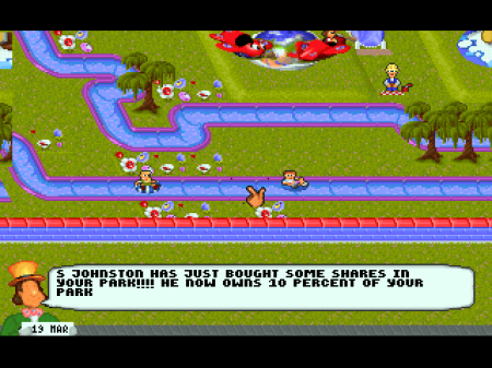 Theme Park sur Atari Jaguar : Gestion de Parc et Stratégie Immersive Theme Park sur Atari Jaguar : Gestion de Parc et Stratégie Immersive