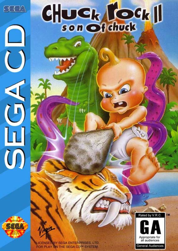 Chuck Rock II: Son of Chuck sur Mega CD - Une aventure préhistorique épique Chuck Rock II: Son of Chuck sur Mega CD - Une aventure préhistorique épique