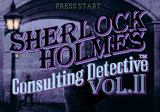 Sherlock Holmes: Consulting Detective Vol. II sur Mega CD - Une aventure interactive captivante qui révolutionne le jeu d'enquête Sherlock Holmes: Consulting Detective Vol. II sur Mega CD - Une aventure interactive captivante qui révolutionne le jeu d'enquête