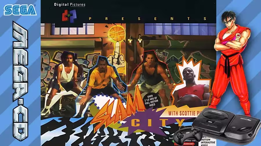 Slam City with Scottie Pippen sur Mega CD : Plongez dans une Aventure Épique du Basket Interactif 1 Slam City with Scottie Pippen sur Mega CD : Plongez dans une Aventure Épique du Basket Interactif