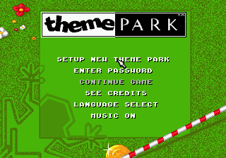 Theme Park sur Mega CD : Devenez le Maître Absolu de l'Empire des Attractions ! Theme Park sur Mega CD : Devenez le Maître Absolu de l'Empire des Attractions !
